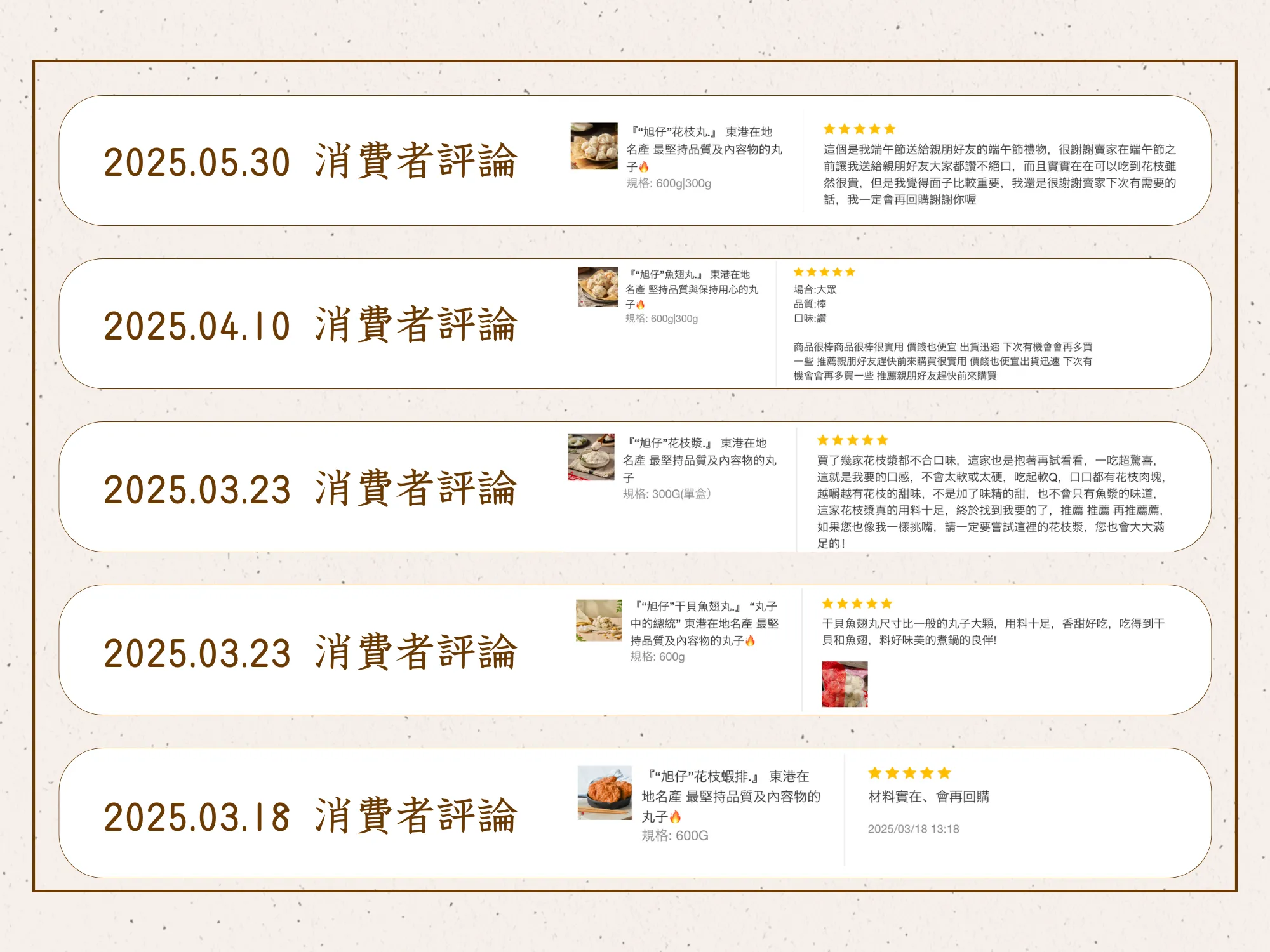 消費者評論 1